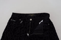 Dolce & Gabbana Black Denim Cotton Stretch Hot Pants Shorts - IT40|S - Short Trousers