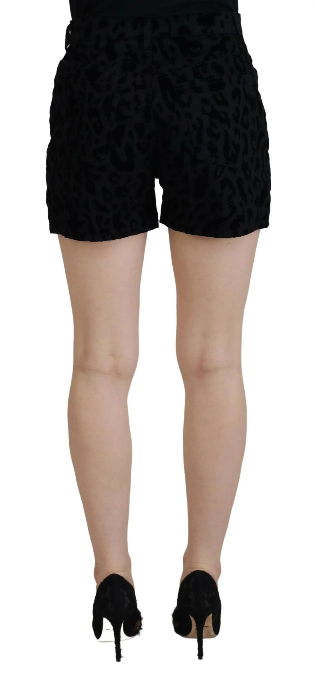Dolce & Gabbana Black Denim Cotton Stretch Hot Pants Shorts - IT40|S - Short Trousers