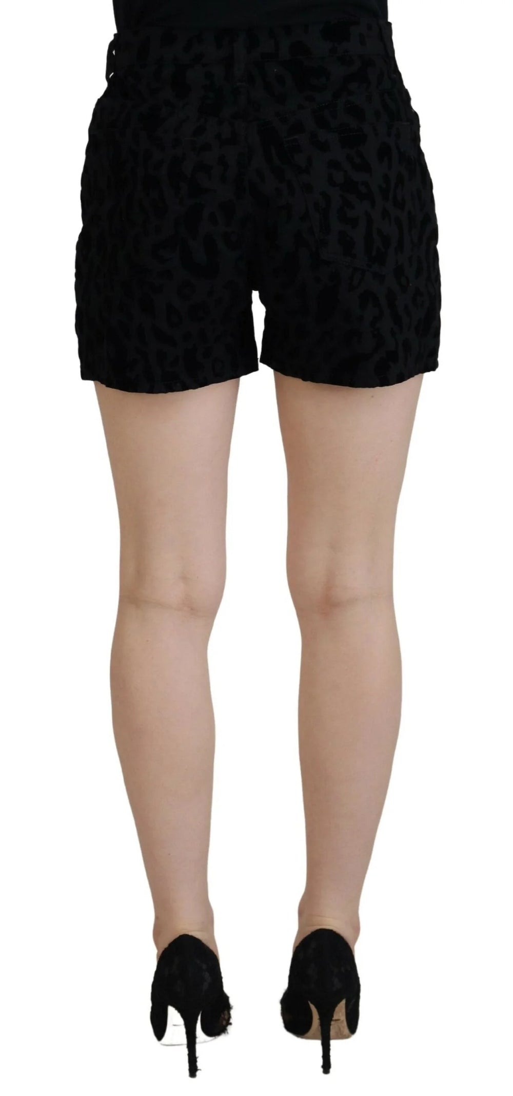 Dolce & Gabbana Black Denim Cotton Stretch Hot Pants Shorts - IT40|S - Short Trousers
