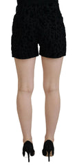 Dolce & Gabbana Black Denim Cotton Stretch Hot Pants Shorts - IT40|S - Short Trousers