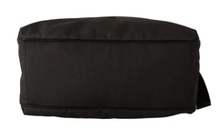 Dolce & Gabbana Black Denim Leather Shoulder Strap Messenger Bag - Messenger Bags