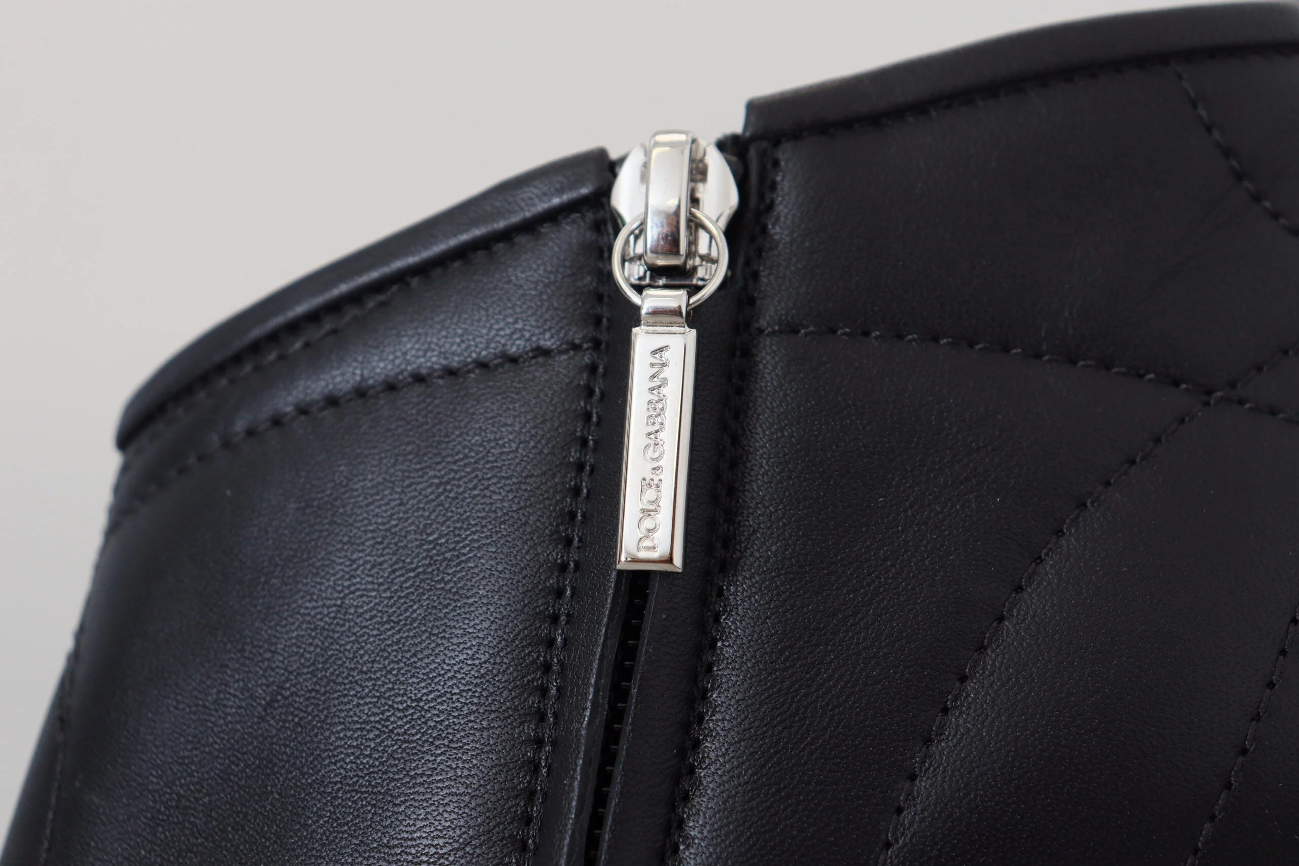 Dolce & Gabbana Black Devotion Quilted Buckled Ankle Boots Shoes - EU39/US8.5 - Boots