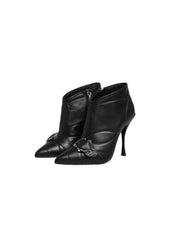 Dolce & Gabbana Black Devotion Quilted Buckled Boots Shoes - EU39/US8.5
