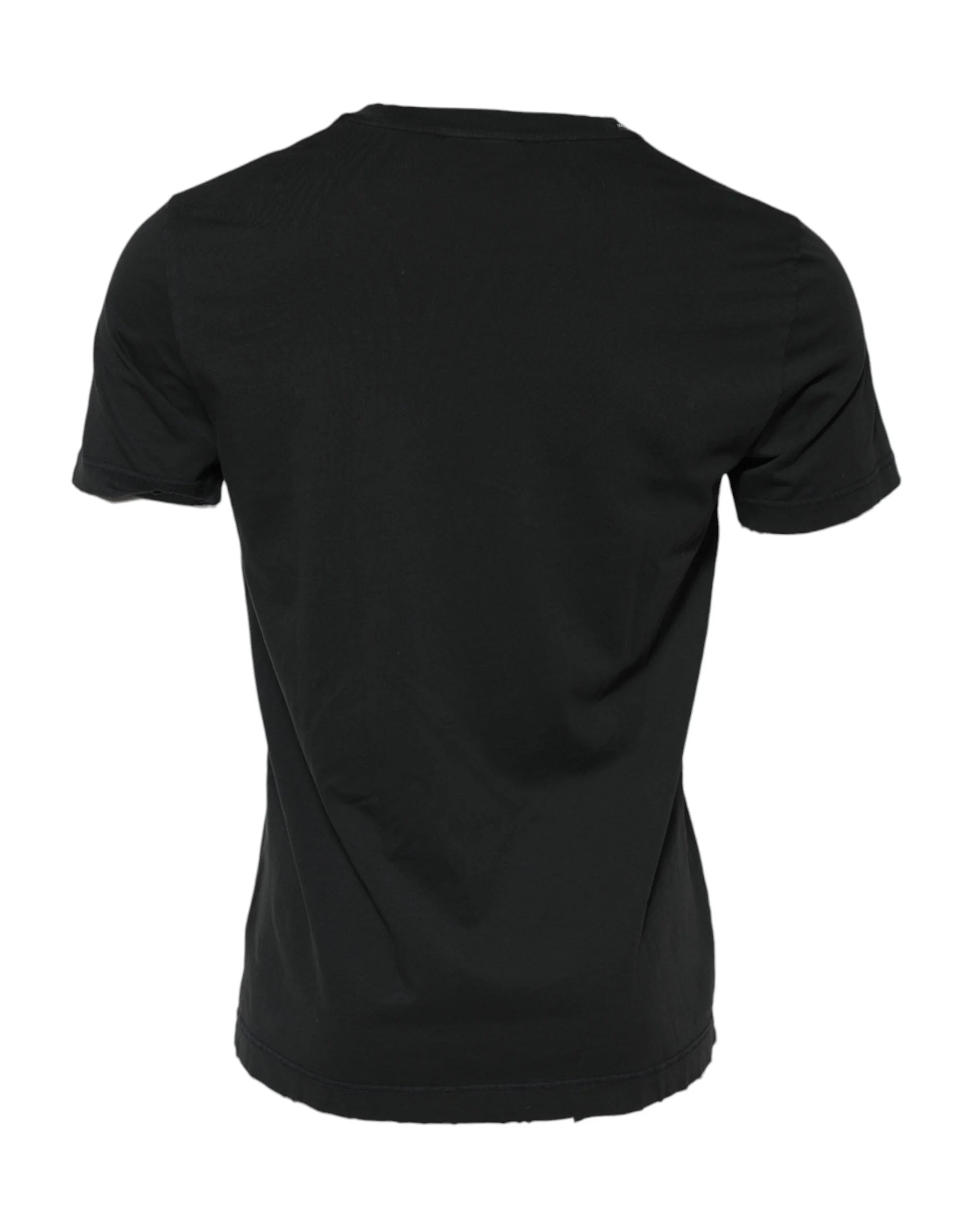 Dolce & Gabbana Black DG Crew Devotion Cotton Crew Neck T-shirt - IT52 | XL - T-Shirts