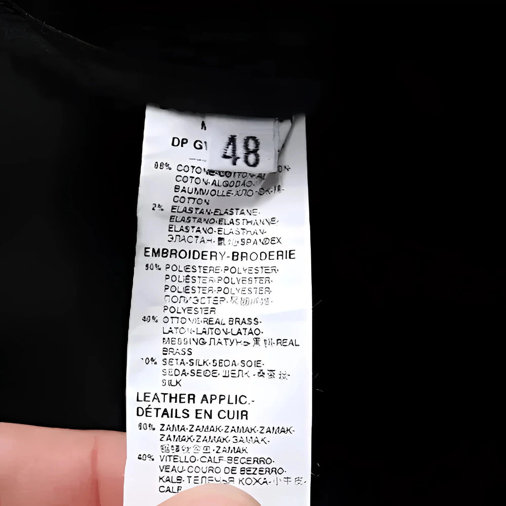 Dolce & Gabbana Black DG Crown Logo Cotton Skinny Denim Jeans - IT48 | M - Jeans