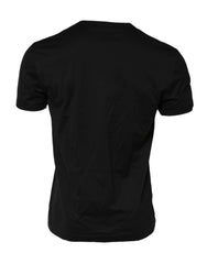 Dolce & Gabbana Black DG King Crown Cotton Crew Neck T-shirt - T-Shirts