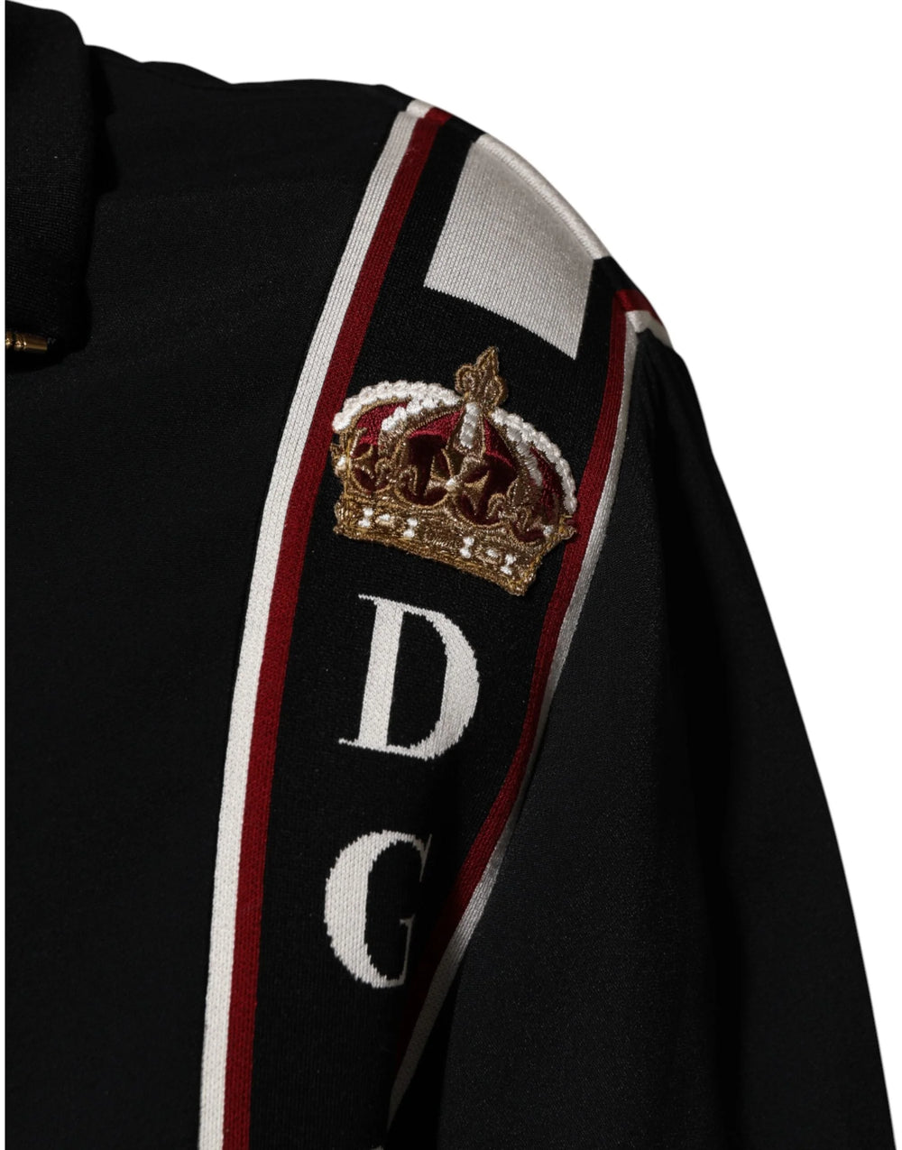 Dolce & Gabbana Black DG King Full Zip Sweatshirt Sweater - IT54 | XL - Sweatshirts