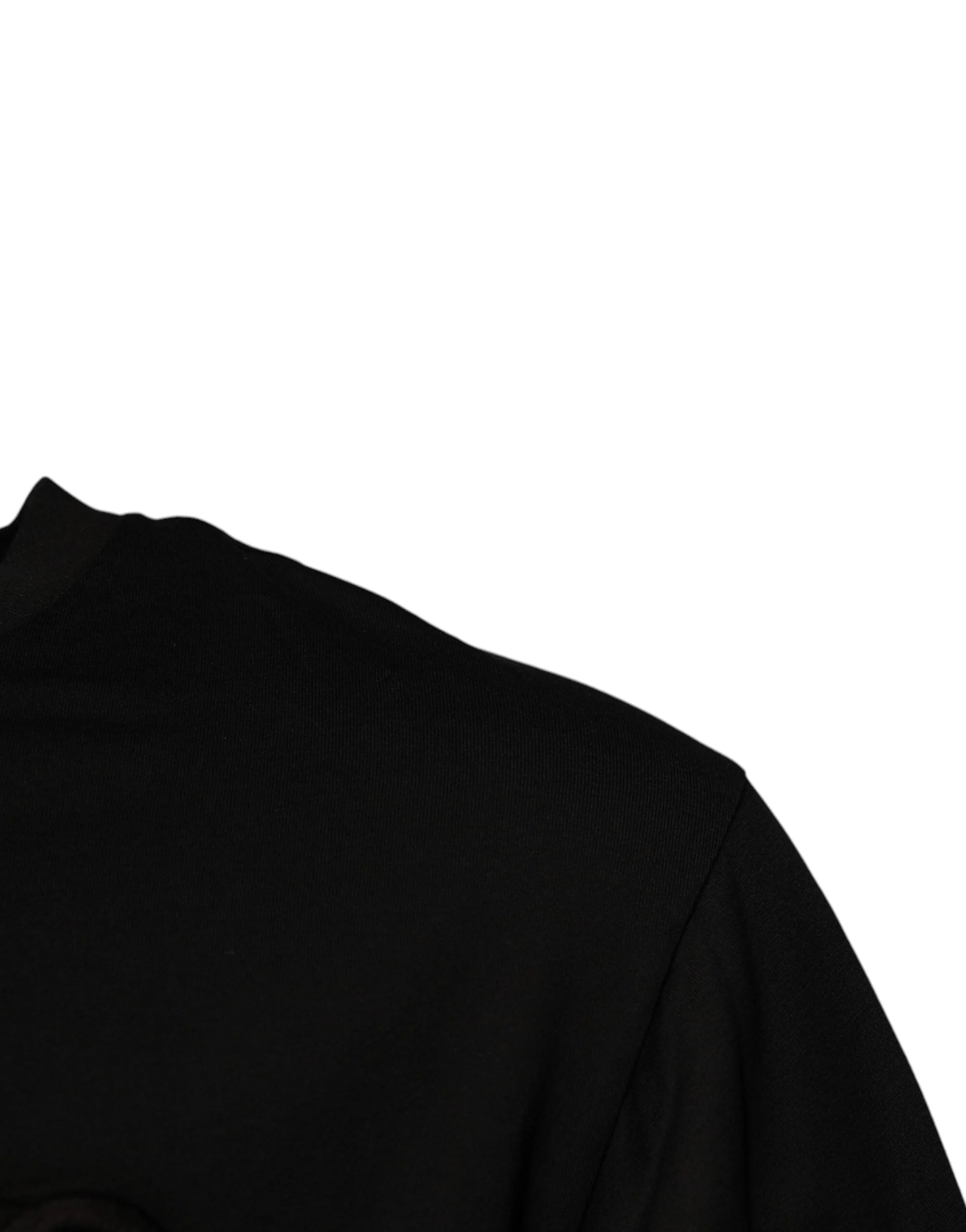 Dolce & Gabbana Black DG Logo Cotton Crew Neck T-shirt - IT48 | M - T-Shirts