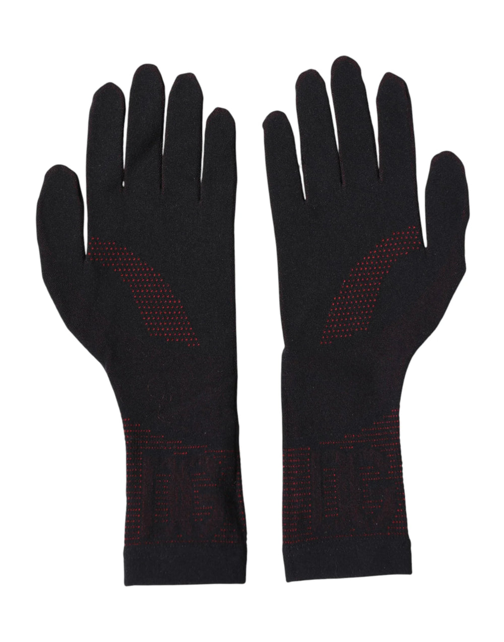 Dolce & Gabbana Black DG Logo Cotton Hands Mitten Men Gloves - 9|M