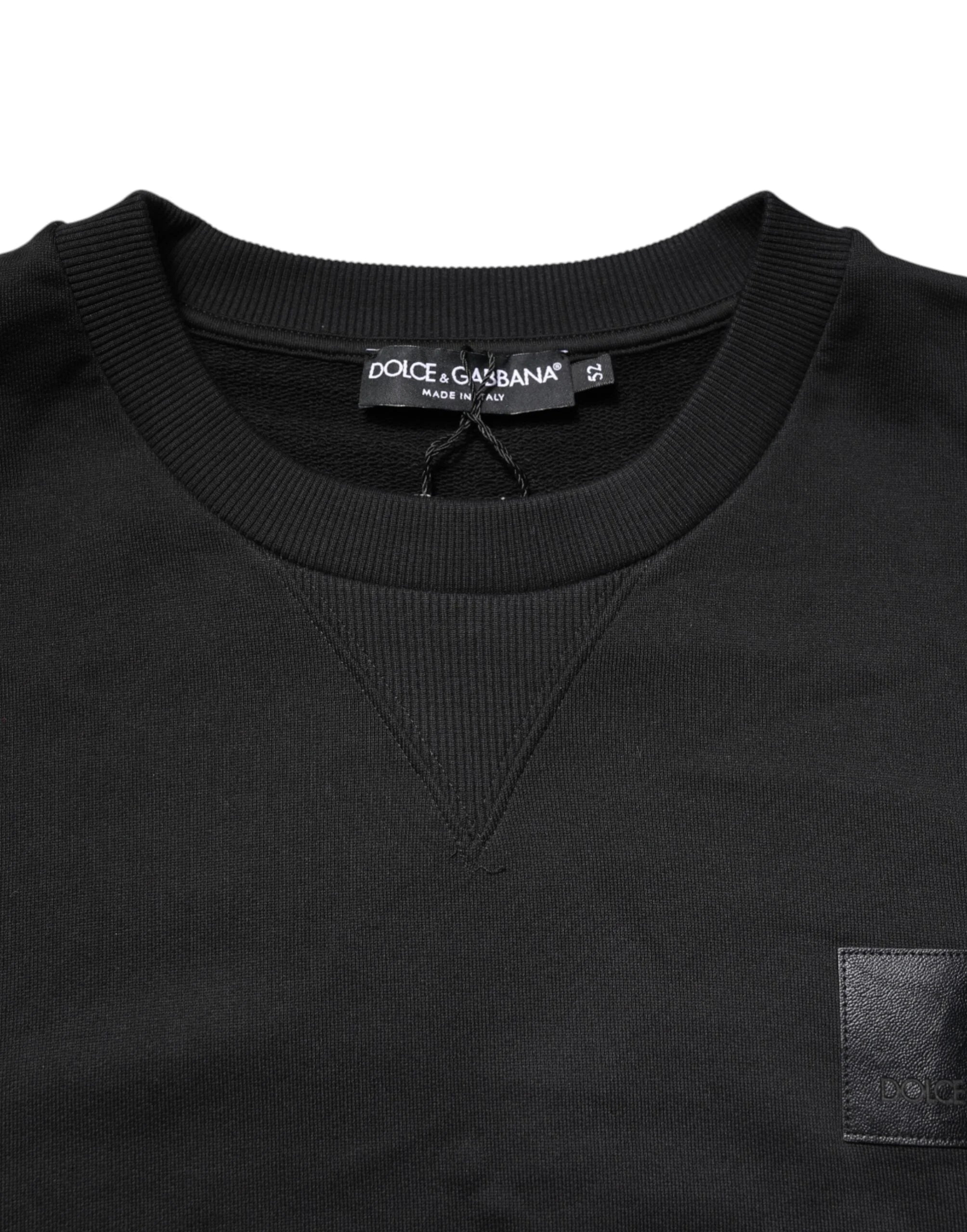 Dolce & Gabbana Black DG Logo Crew Neck Sweatshirt Sweater - IT52 | XL - Sweatshirts