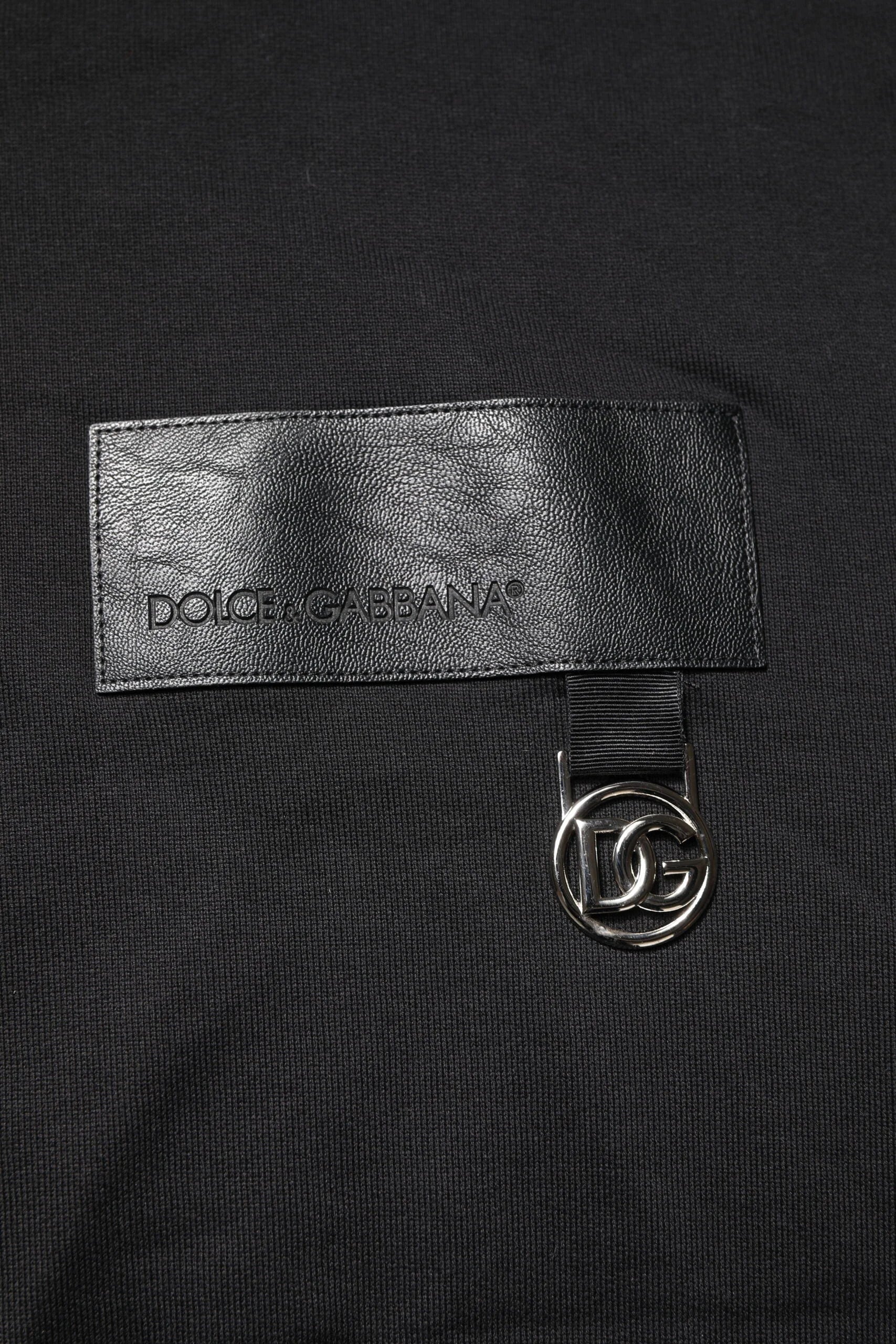 Dolce & Gabbana Black DG Logo Crew Neck Sweatshirt Sweater - IT52 | XL - Sweatshirts