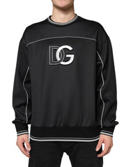 Dolce & Gabbana Black DG Logo Crew Neck Sweatshirt Sweater - IT52 | XL