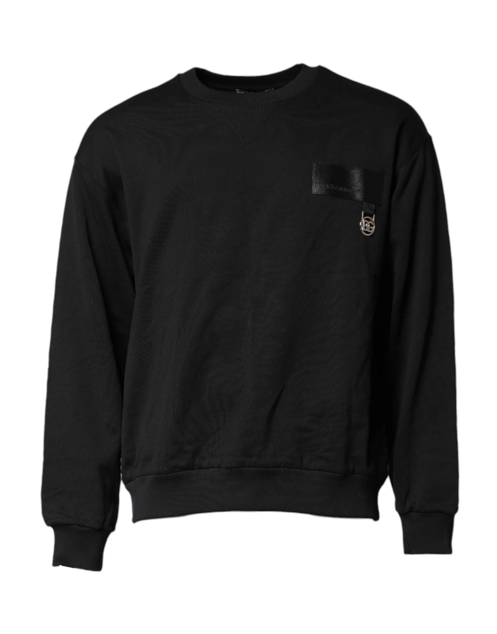 Dolce & Gabbana Black DG Logo Crew Neck Sweatshirt Sweater - IT52 | XL - Sweatshirts