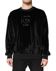 Dolce & Gabbana Black DG Logo Crew Neck Sweatshirt Sweater - IT54 | XL
