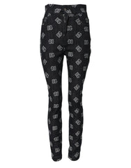 Dolce & Gabbana Black DG Logo High Waist Skinny Denim Jeans - IT40|S