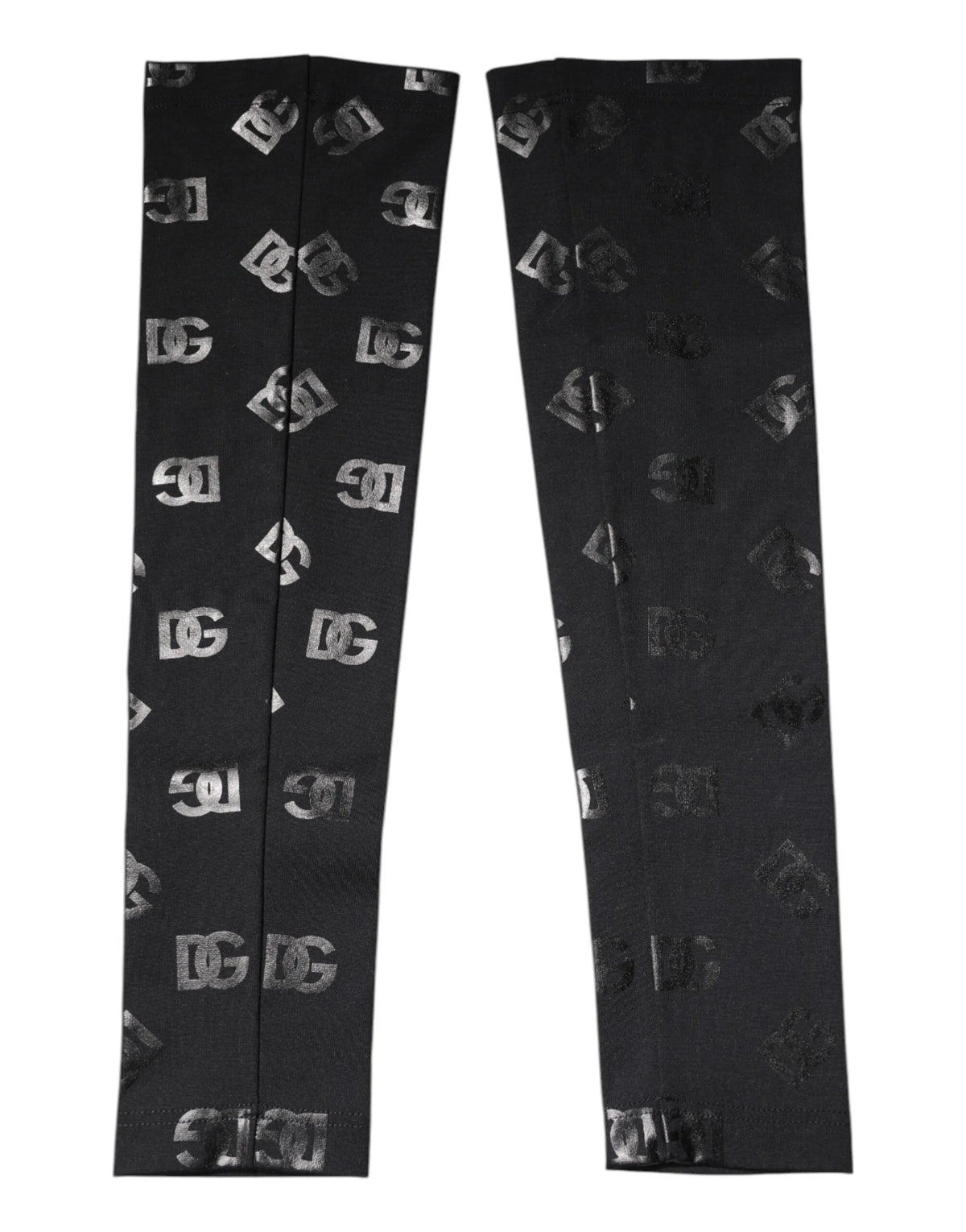 Dolce & Gabbana Black DG Logo Monogram Wool Stretch Arm Sleeves - Arm Warmers & Sleeves