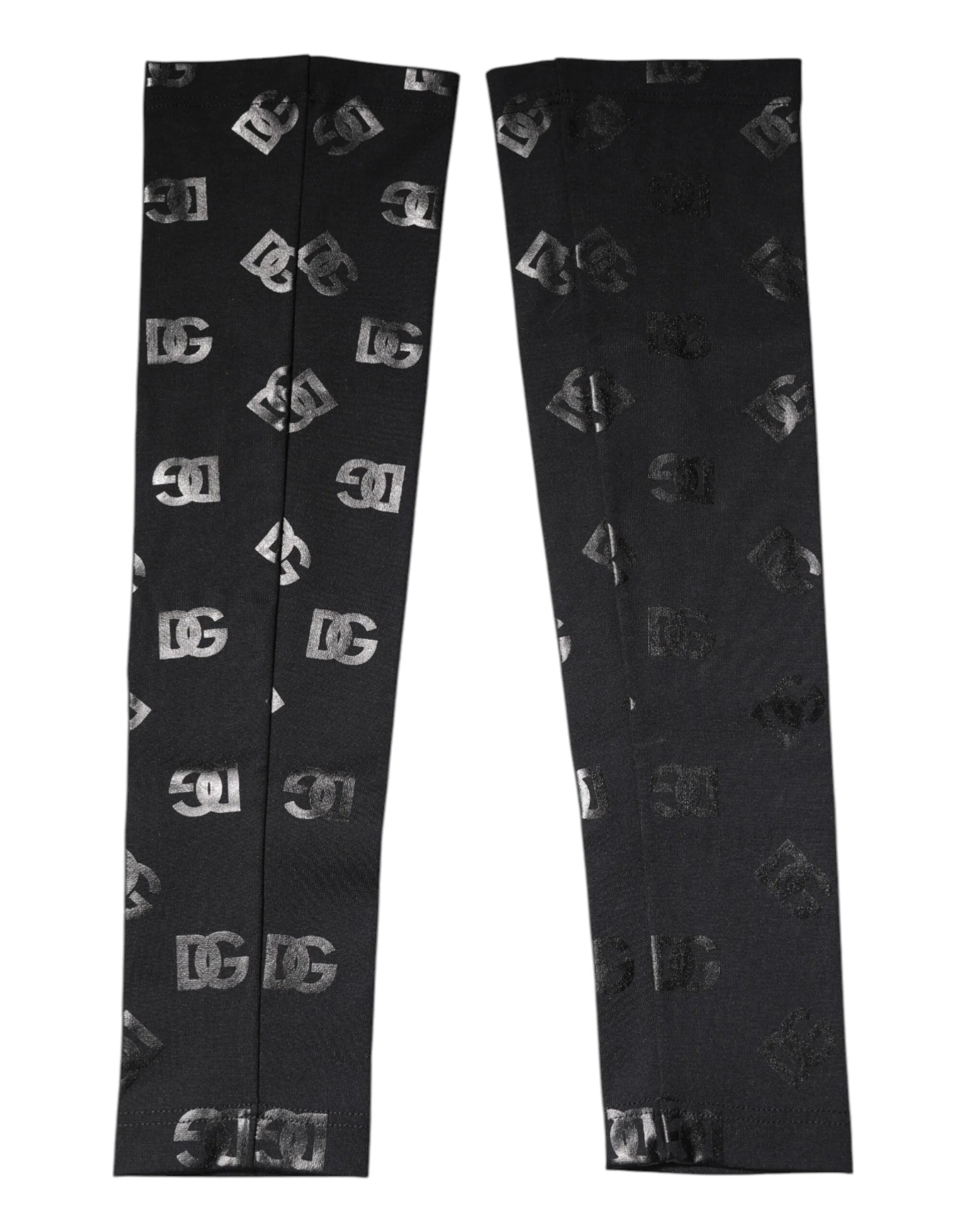 Dolce & Gabbana Black DG Logo Monogram Wool Stretch Arm Sleeves - Arm Warmers & Sleeves