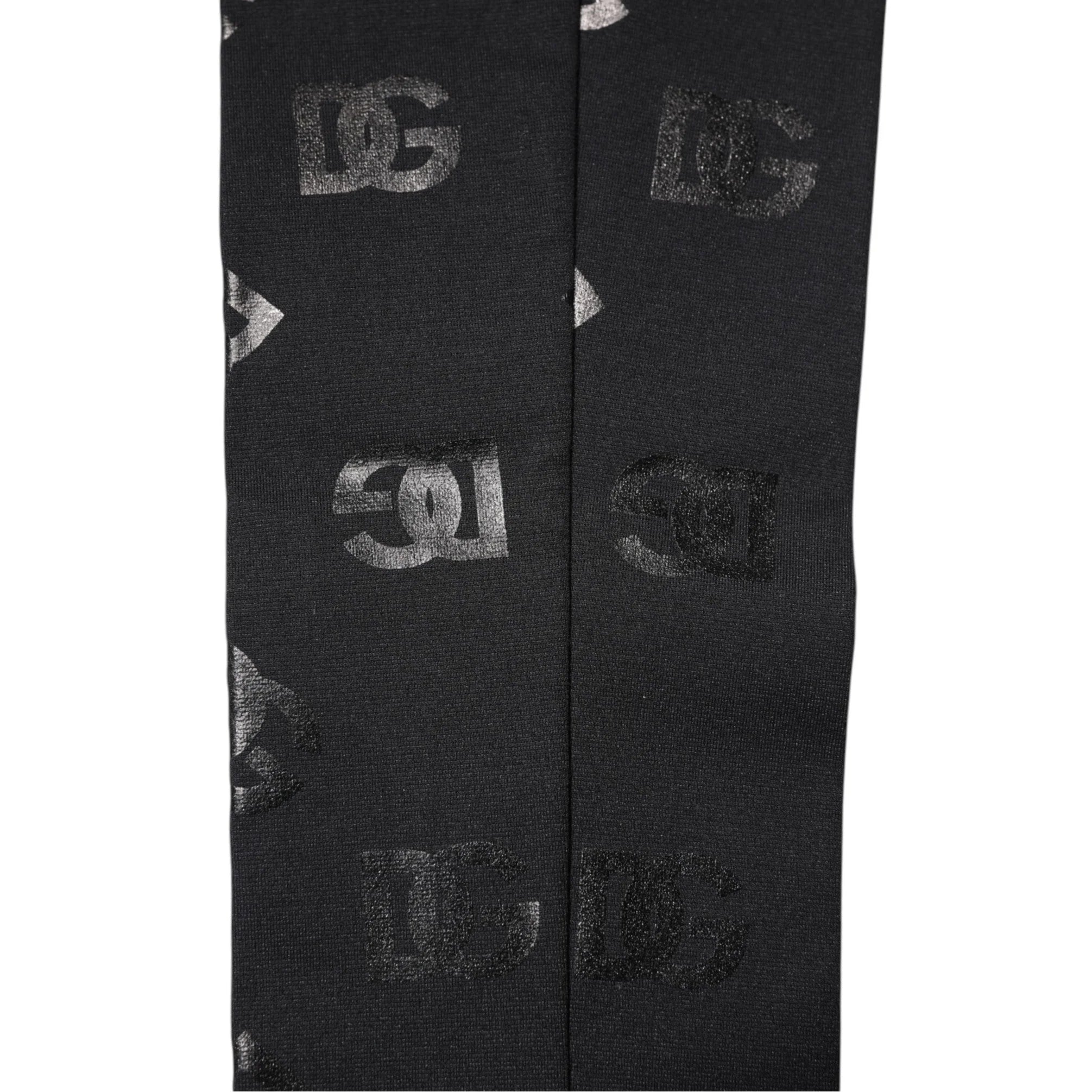 Dolce & Gabbana Black DG Logo Monogram Wool Stretch Arm Sleeves - Arm Warmers & Sleeves
