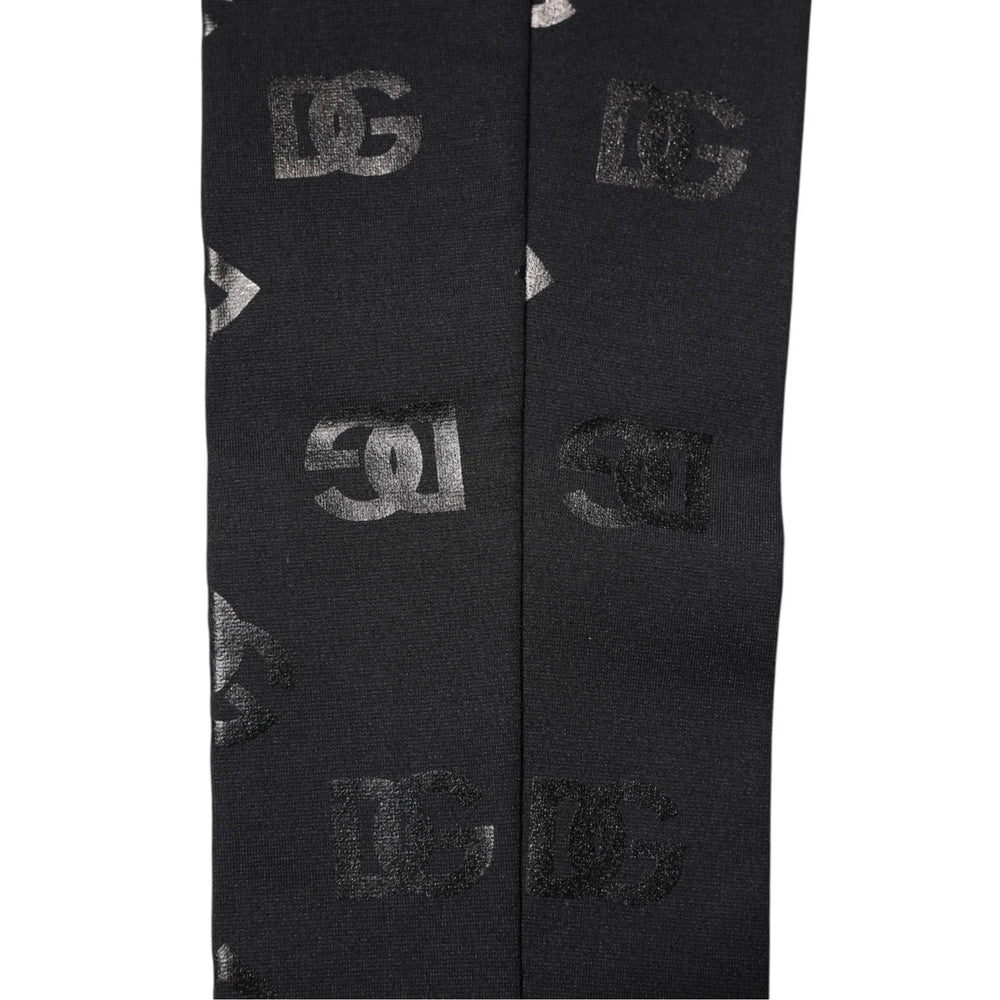 Dolce & Gabbana Black DG Logo Monogram Wool Stretch Arm Sleeves - Arm Warmers & Sleeves