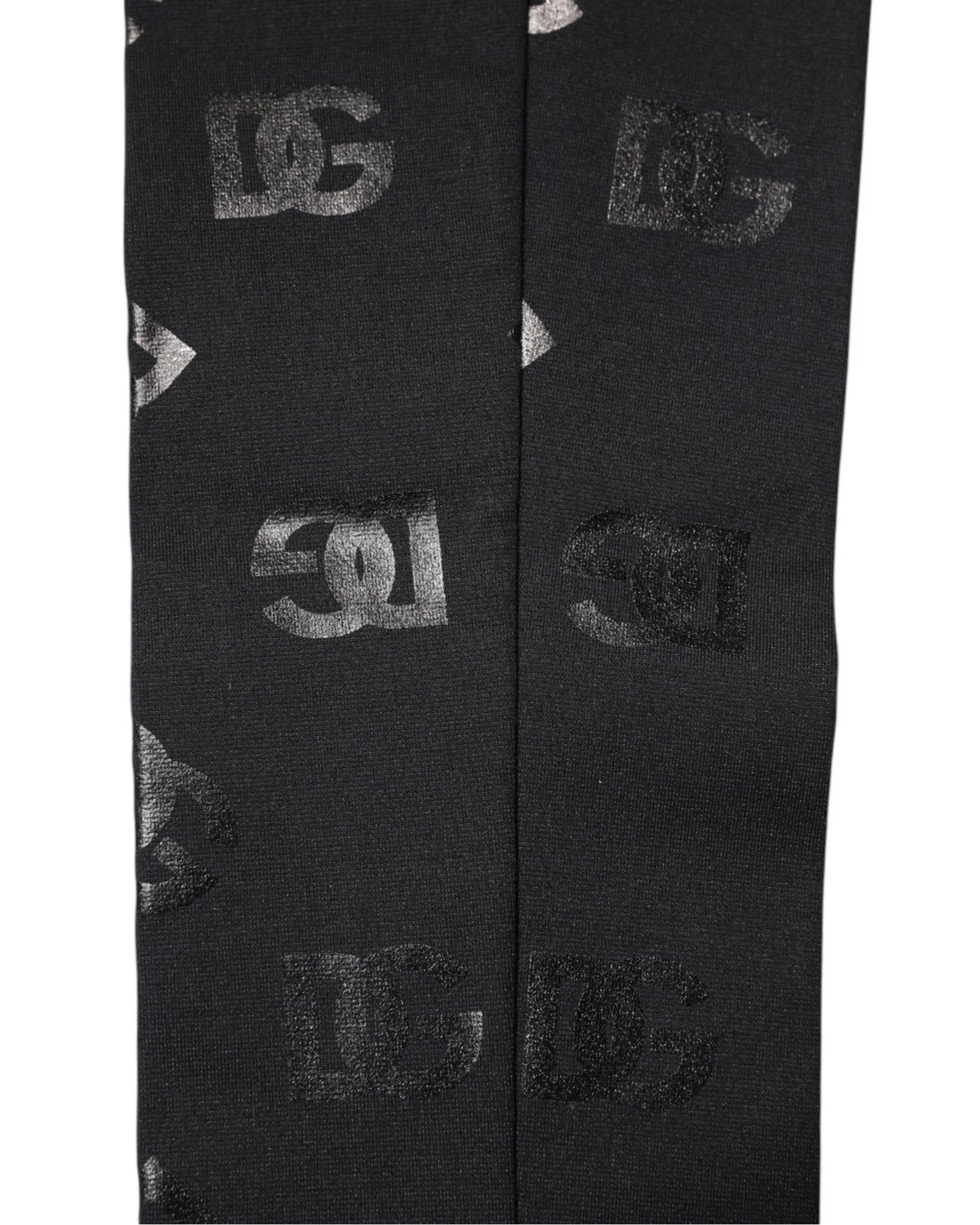 Dolce & Gabbana Black DG Logo Monogram Wool Stretch Arm Sleeves - Arm Warmers & Sleeves