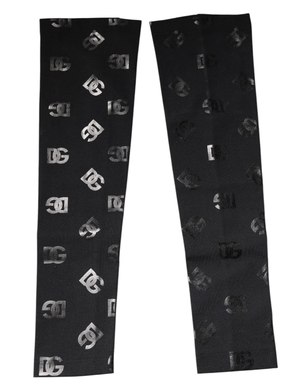 Dolce & Gabbana Black DG Logo Monogram Wool Stretch Arm Sleeves - Arm Warmers & Sleeves