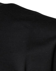 Dolce & Gabbana Black DG Logo Print Cotton Crew Neck T-shirt - IT50 | L - T-Shirts