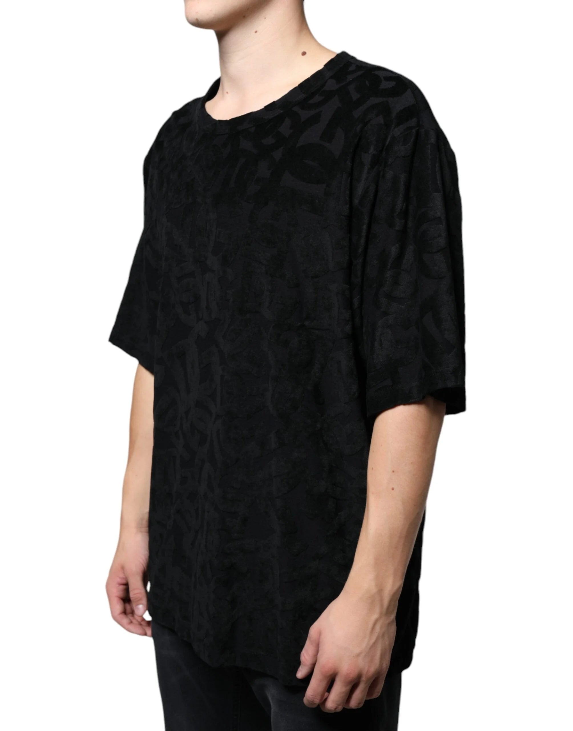 Dolce & Gabbana Black DG Mania Logo Print T-shirt - IT56 | XXL - T-Shirts