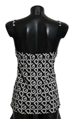 Dolce & Gabbana Black DG Mania Print Sleeveless Swimwear - IT1 | XS - Cover Ups