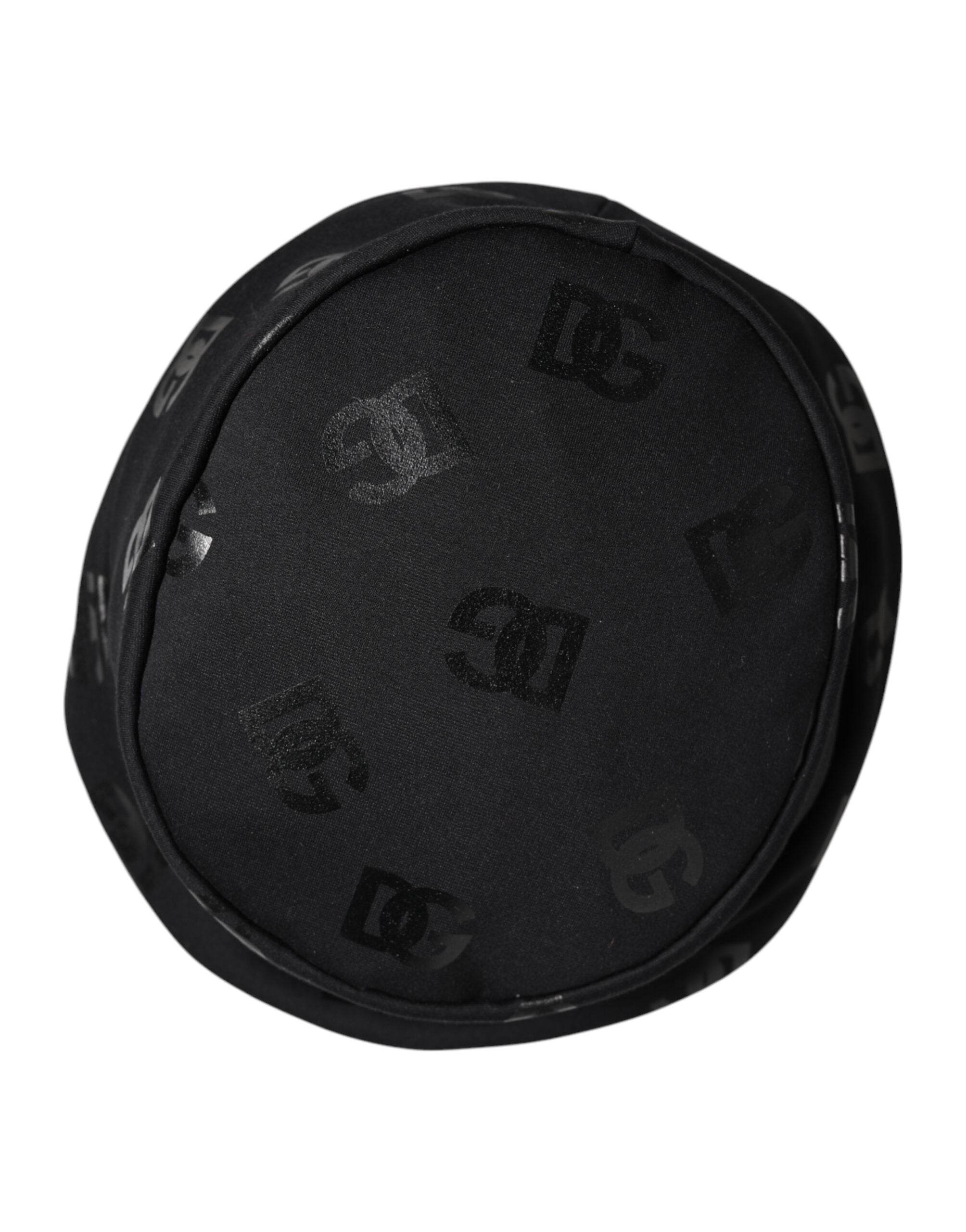 Dolce & Gabbana Black DG Monogram Polyester Jacquard Bucket Hat - 56 cm|XS