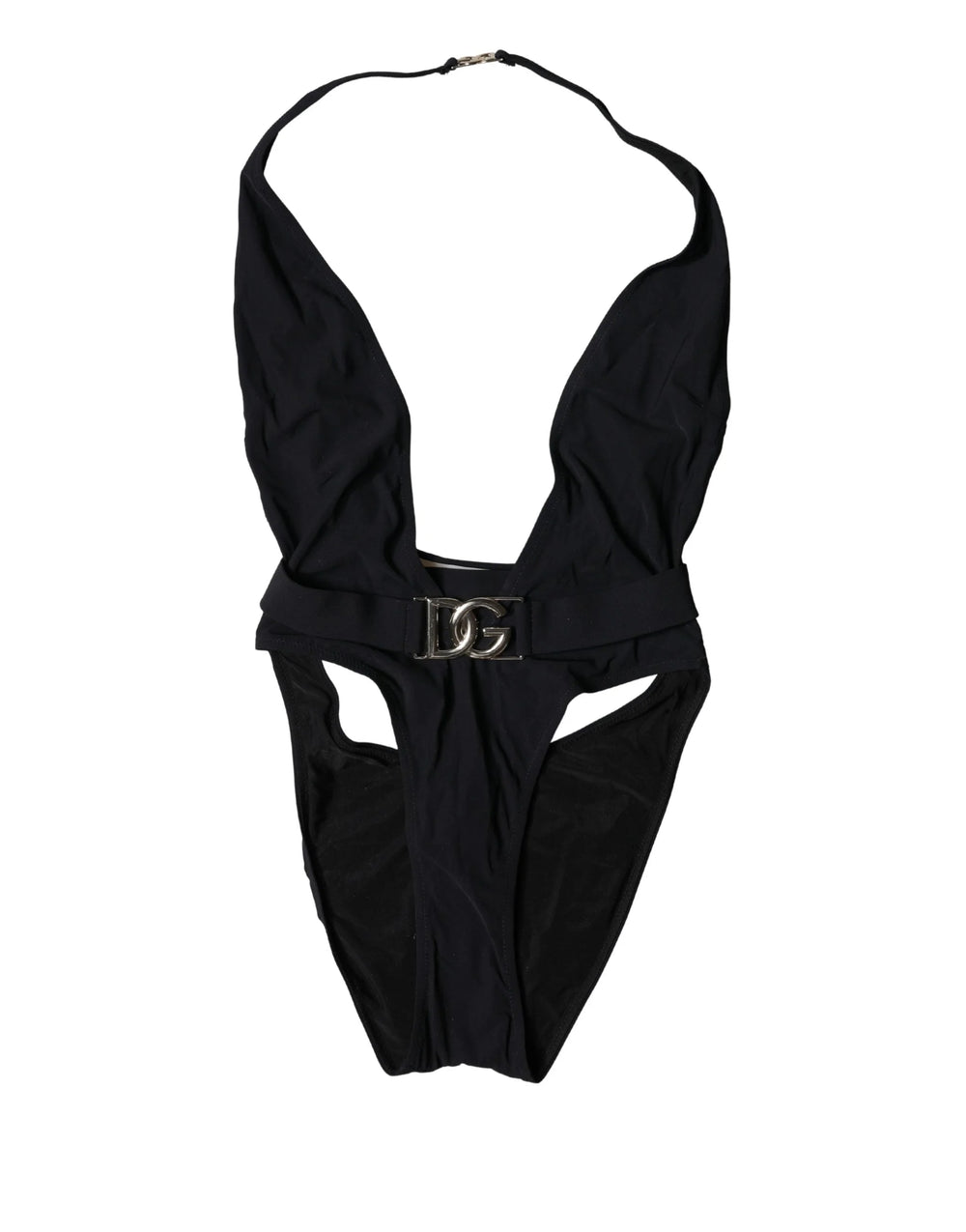 Dolce & Gabbana Black DG Nylon One-Piece Swimsuit Swimwear - IT1 | XS