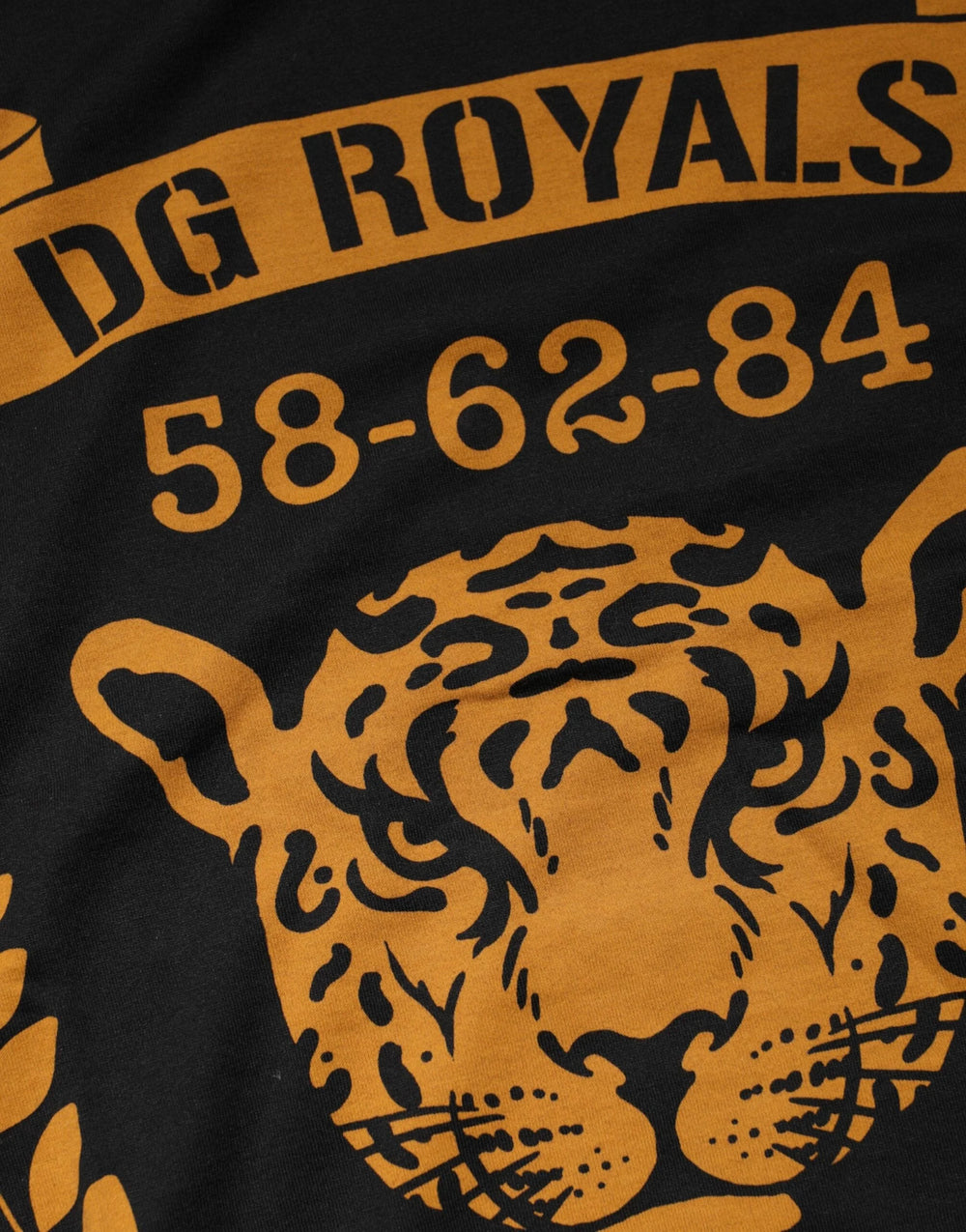 Dolce & Gabbana Black DG Royals Cotton Crew Neck T-shirt - T-Shirts