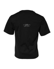 Dolce & Gabbana Black DG Vib3 Print Cotton Crew Neck T-shirt - IT44 | XS - T-Shirts