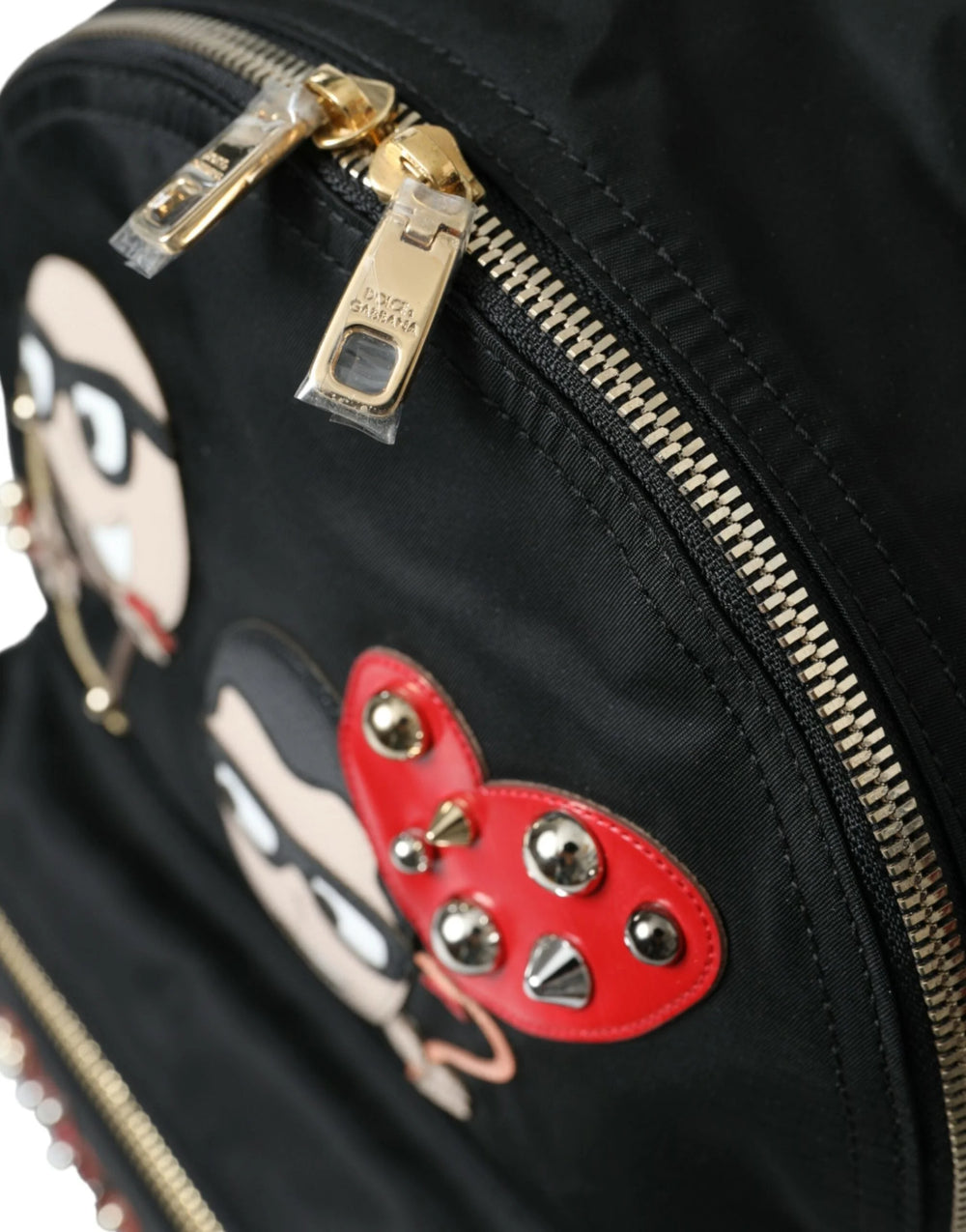 Dolce & Gabbana Black #DGFAMILY Embellished Backpack VULCANO Bag - Backpacks