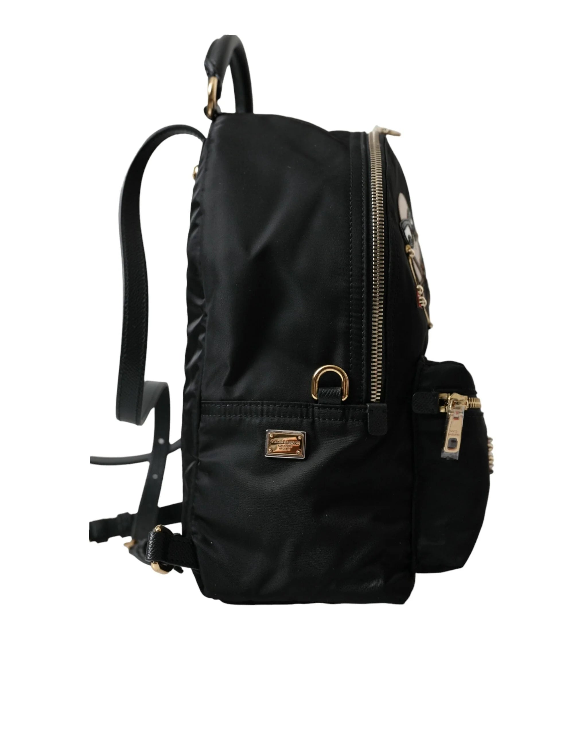 Dolce & Gabbana Black #DGFAMILY Embellished Backpack VULCANO Bag - Backpacks