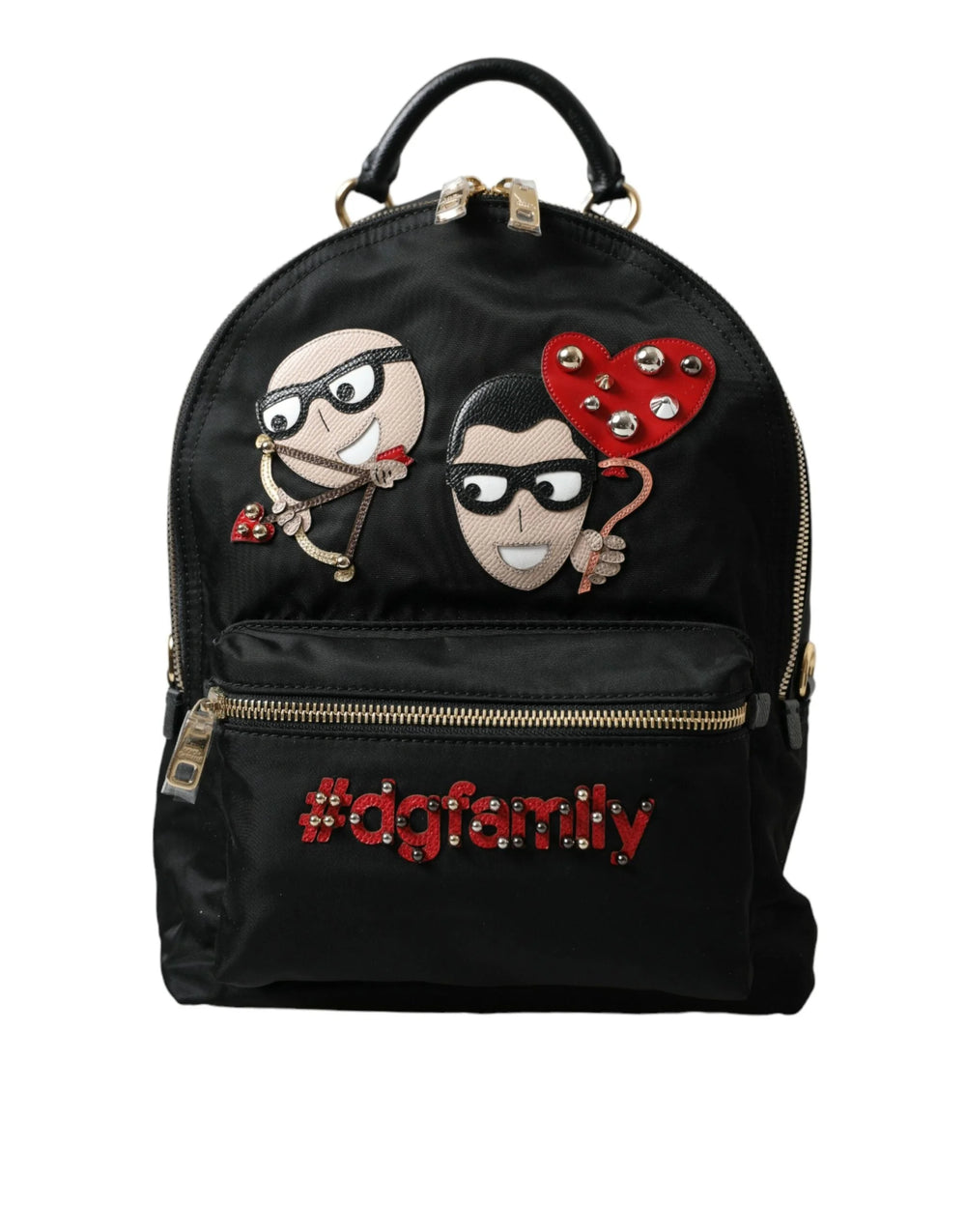 Dolce & Gabbana Black #DGFAMILY Embellished Backpack VULCANO Bag - Backpacks