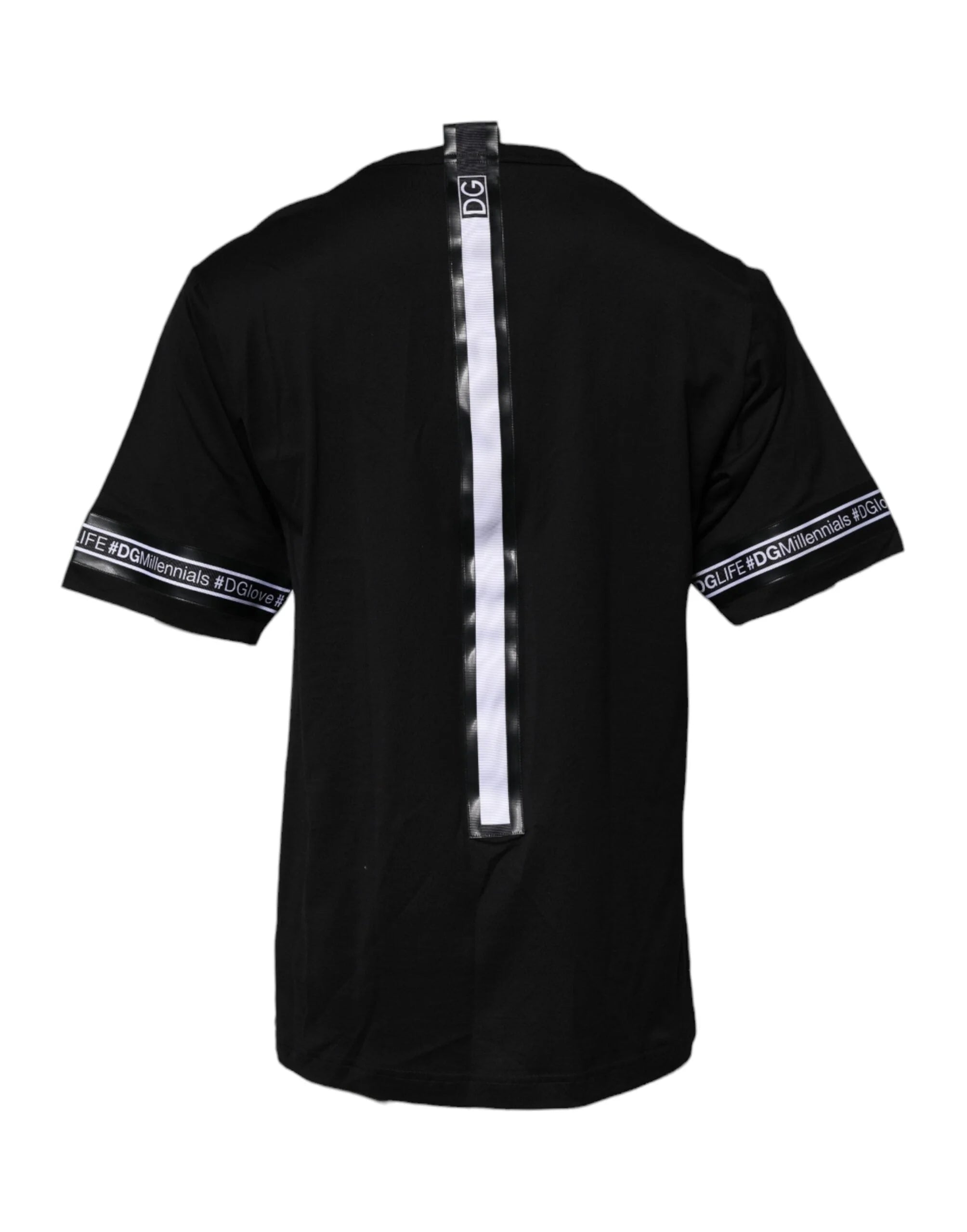 Dolce & Gabbana Black #DGMILLENNIALS Cotton Crew Neck T-shirt - IT44 | XS - T-Shirts