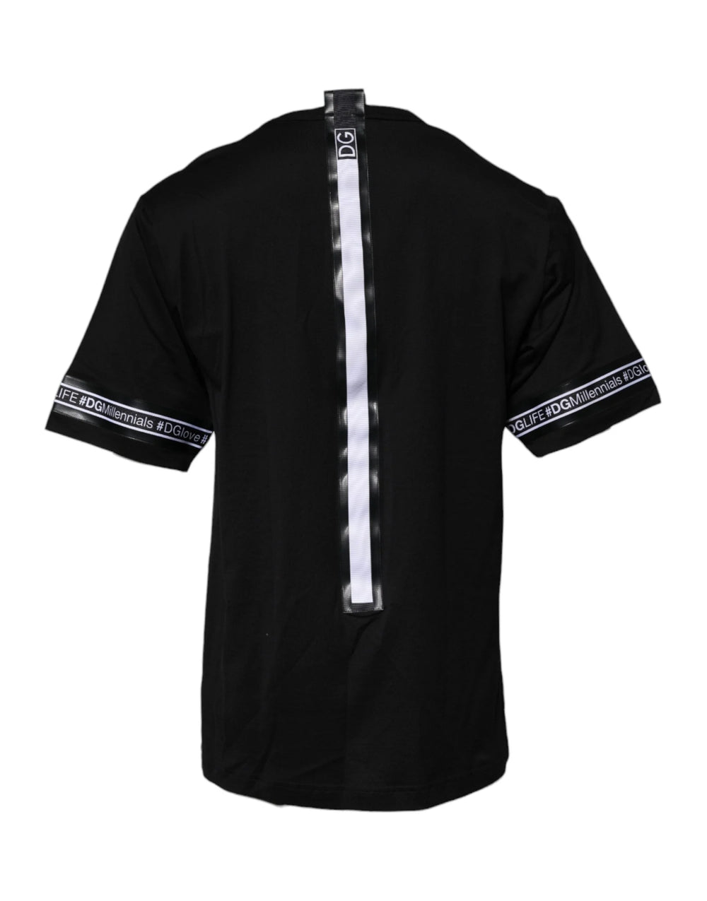 Dolce & Gabbana Black #DGMILLENNIALS Cotton Crew Neck T-shirt - IT44 | XS - T-Shirts