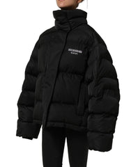 Dolce & Gabbana Black DGVIB3 Embroidered Padded Puffer Jacket - IT40|S