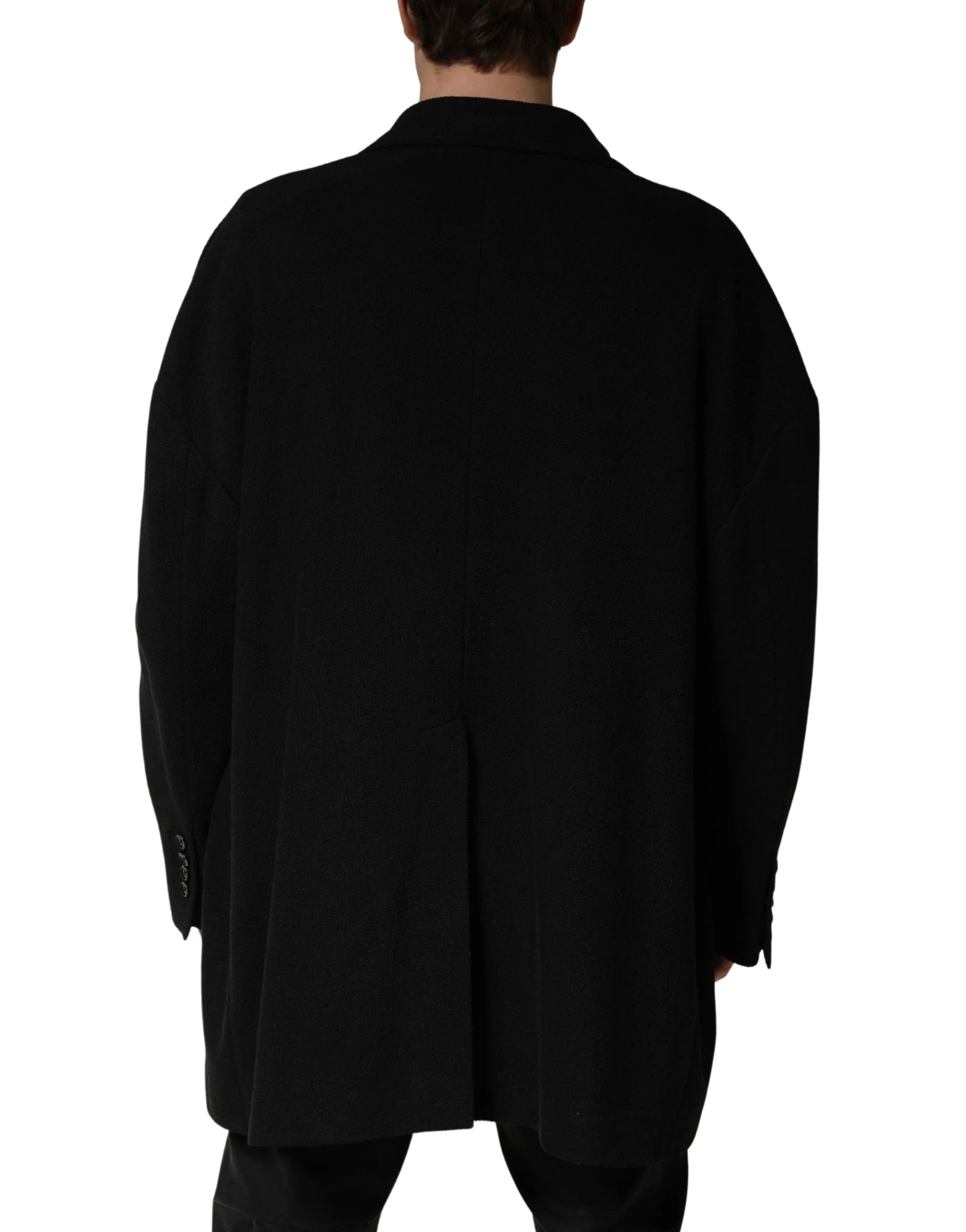 Dolce & Gabbana Black Double Breasted 2 Buttons Suit Jacket - IT50 | L - Sport Jackets