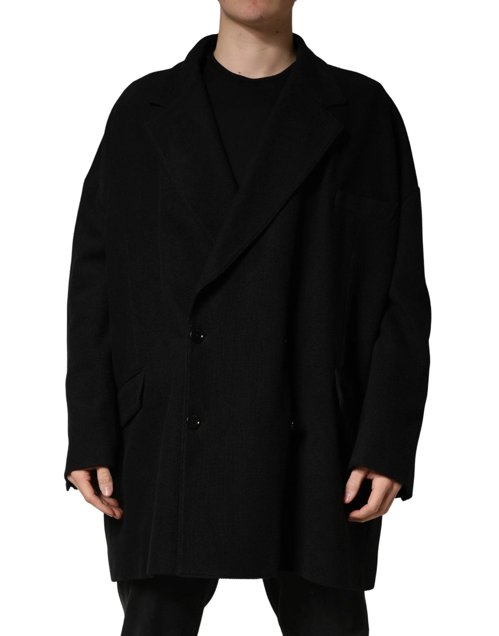 Dolce & Gabbana Black Double Breasted 2 Buttons Suit Jacket - IT50 | L - Sport Jackets