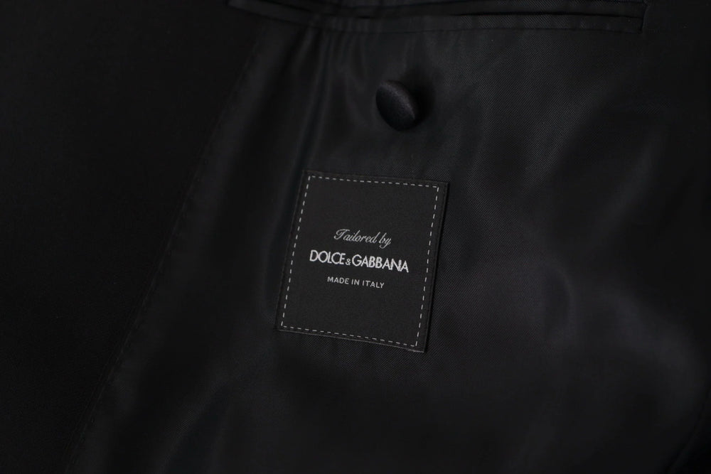 Dolce & Gabbana Black Double Breasted Coat Blazer Jacket - IT48 | M - Sport Jackets