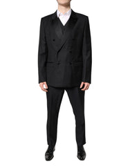 Dolce & Gabbana Black Double Breasted Formal 3 Piece Suit - IT52 | XL - Suits