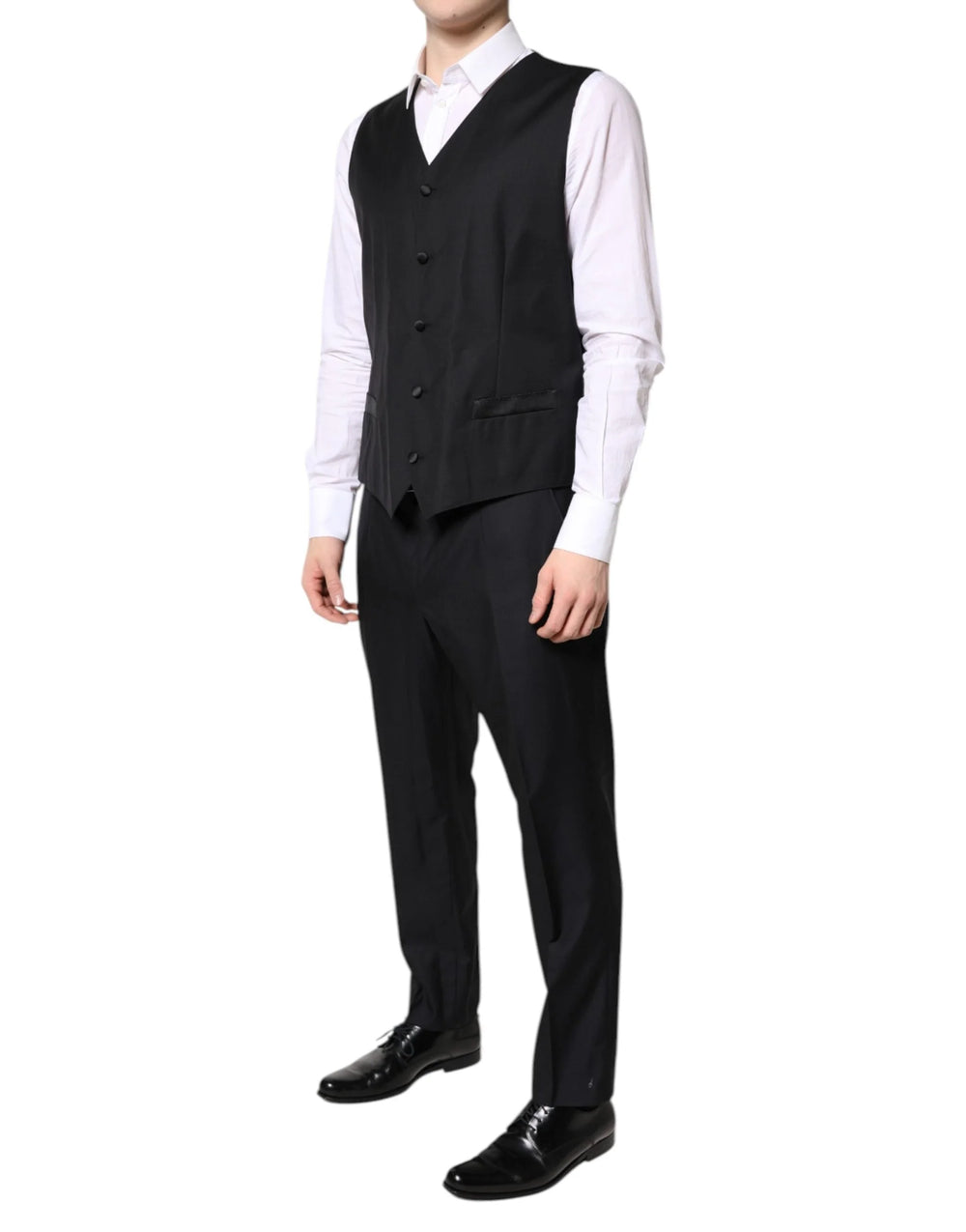 Dolce & Gabbana Black Double Breasted Formal 3 Piece Suit - IT52 | XL - Suits