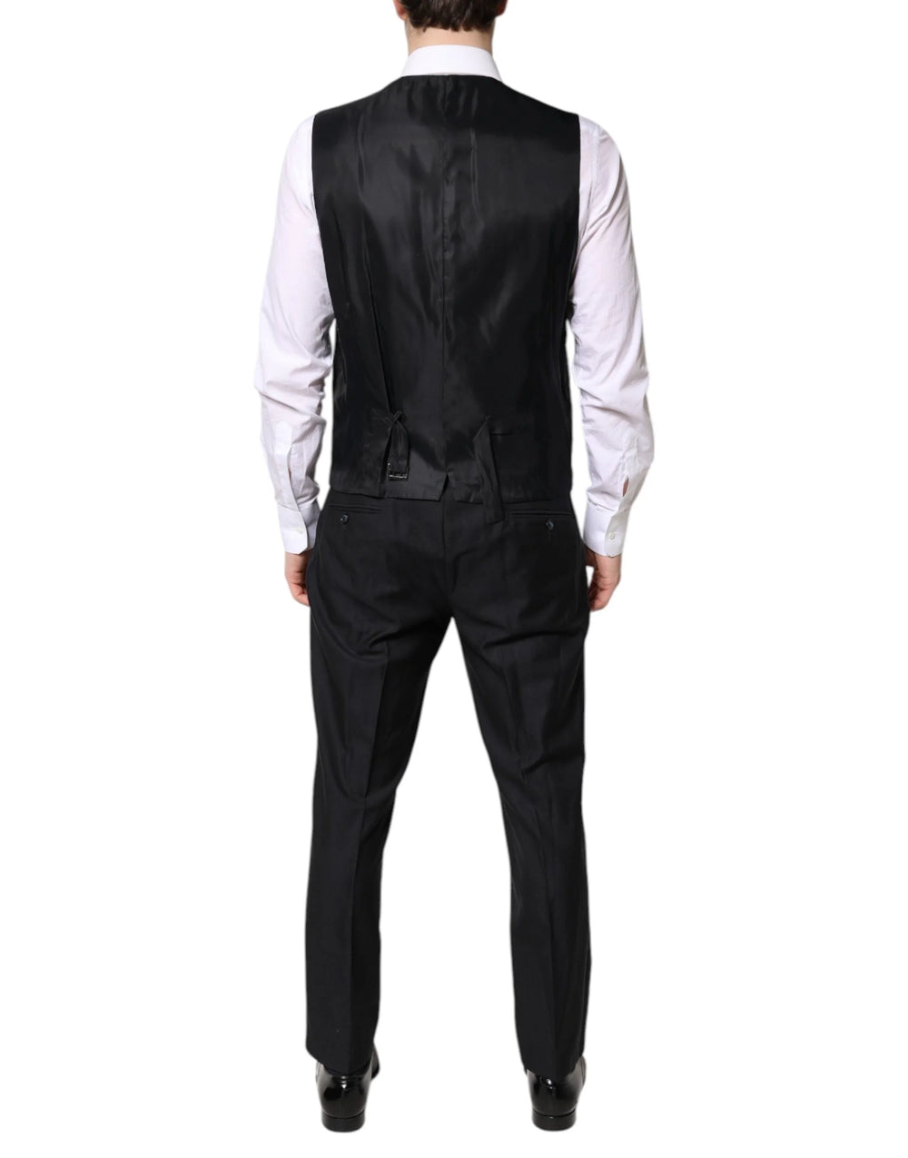 Dolce & Gabbana Black Double Breasted Formal 3 Piece Suit - IT52 | XL - Suits
