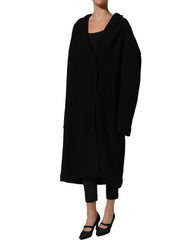 Dolce & Gabbana Black Double Breasted Men Trench Coat Jacket - IT40|S