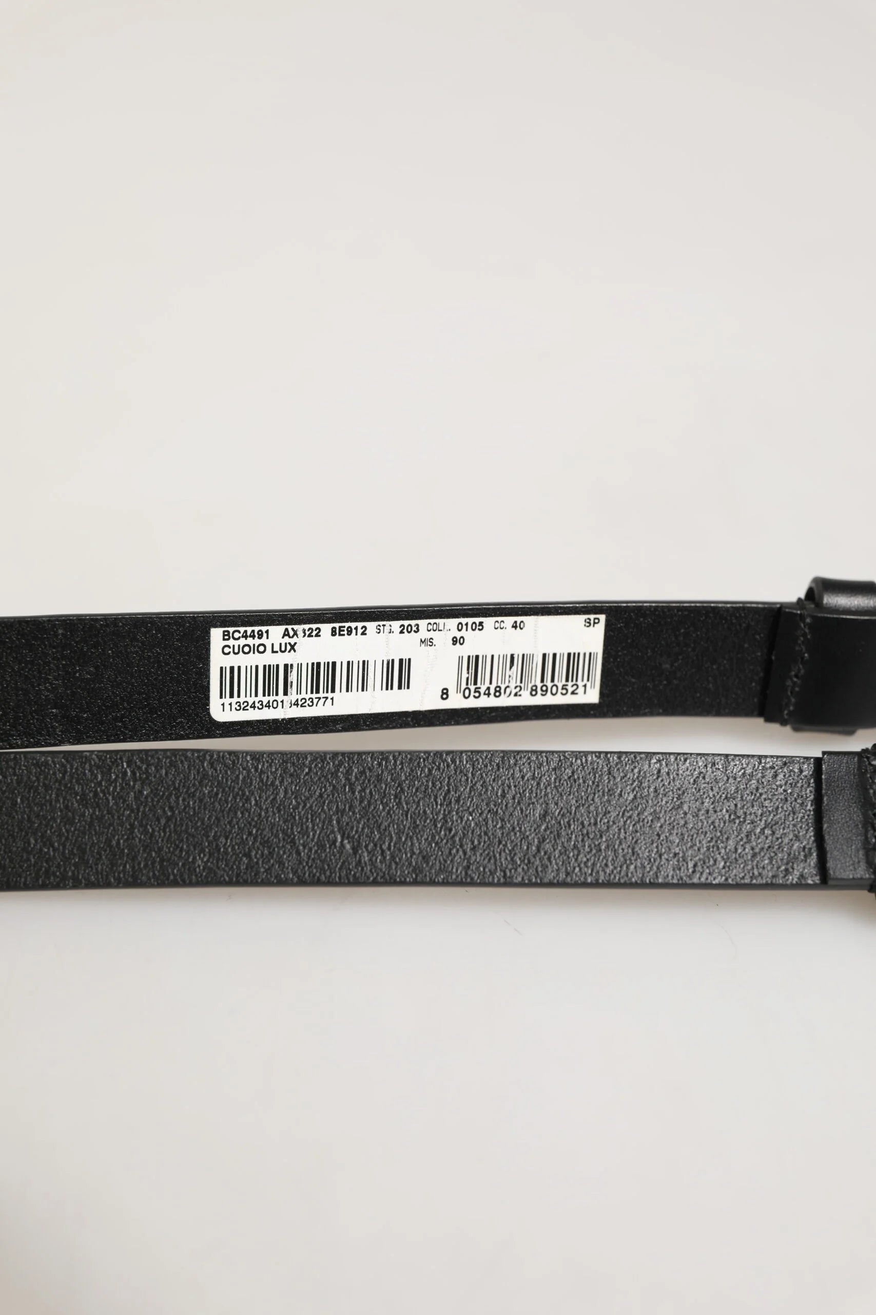 Dolce & Gabbana Black Double Strap Leather Silver Buckle Belt - 90 cm / 36 Inches - Belts