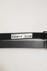 Dolce & Gabbana Black Double Strap Leather Silver Buckle Belt - 90 cm / 36 Inches - Belts