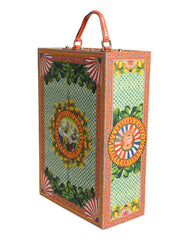 Dolce & Gabbana Black Dress Ceramic Porcelain Fashion Leather Sicily Dolls - Baguette Handbags