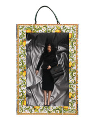 Dolce & Gabbana Black Dress Ceramic Porcelain Fashion Leather Sicily Dolls - Dollhouse Accessories