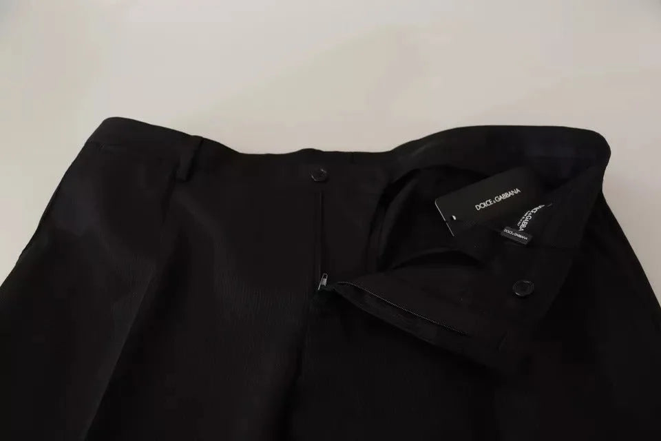 Dolce & Gabbana Black Dress Formal Skinny Pants - IT54 | XL - Trousers